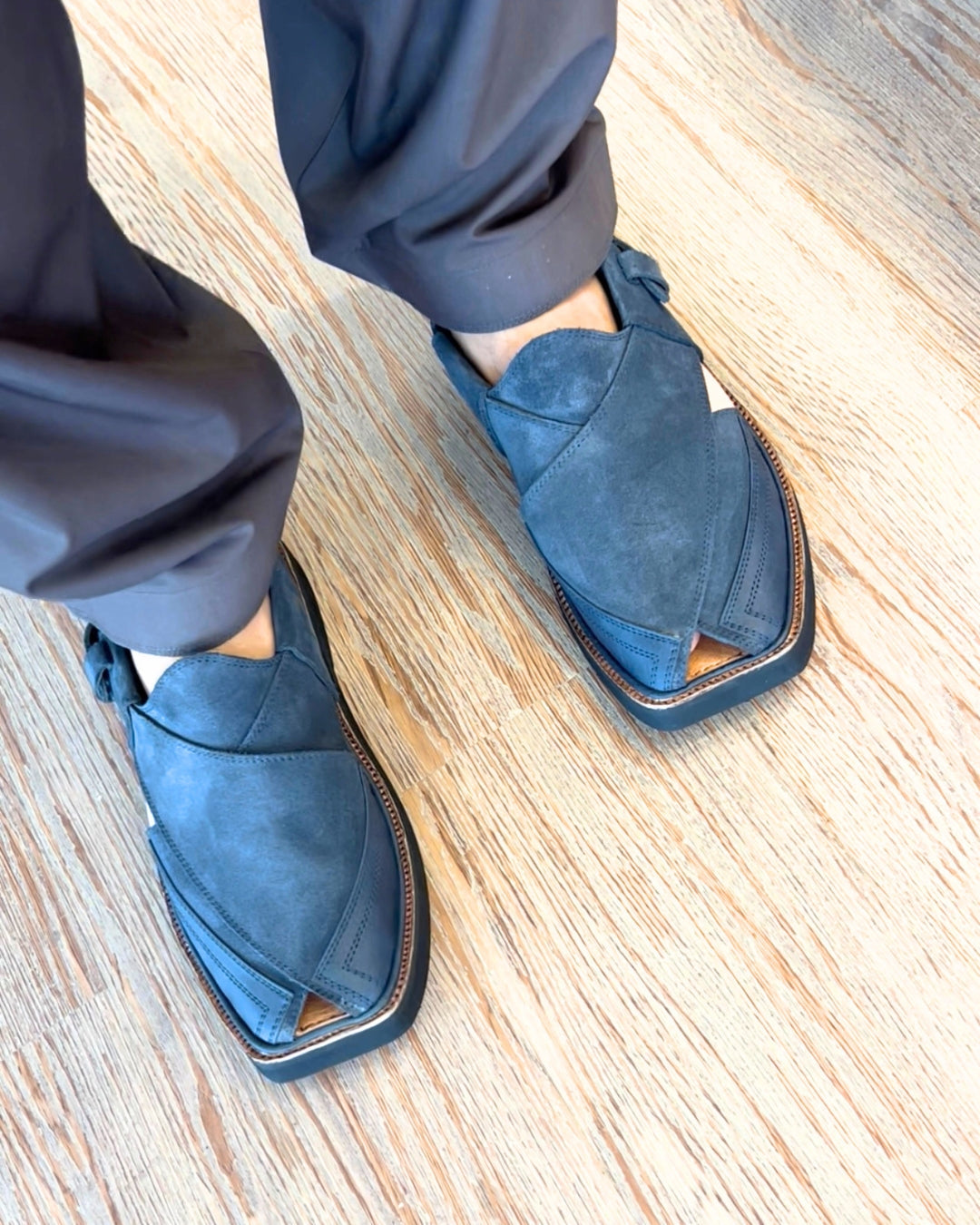 Classic Suede Peshawari (Midnight Navy)